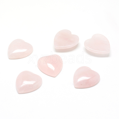 Natural Rose Quartz Gemstone Cabochons X-G-T029-23x25mm-03-1