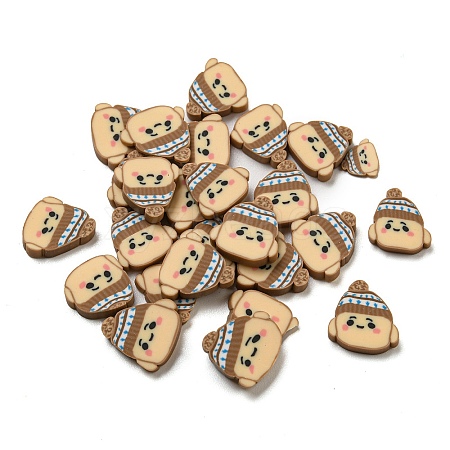 Handmade Polymer Clay Beads CLAY-P003-08B-1