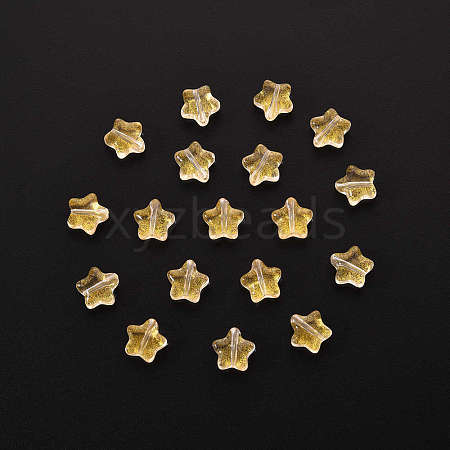 20Pcs Spray Painted Glass Beads GLAA-YW0001-15-1