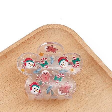 Christmas Theme PVC Claw Hair Clips PW-WGBF3A6-10-1