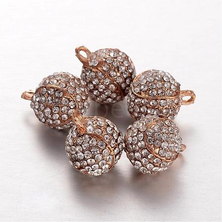 Alloy Rhinestone Pendants RB-O031-04KCG-1