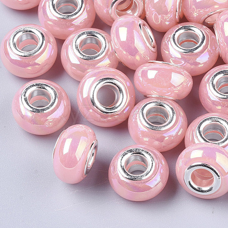 Opaque Resin European Beads RPDL-T038-007J-1