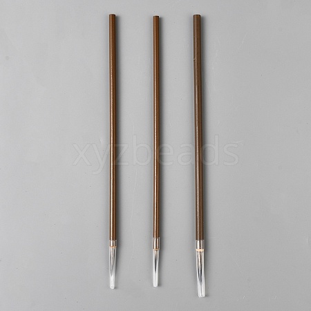 3Pcs Wood Chinese Calligraphy Brush OFST-WH0014-005A-1