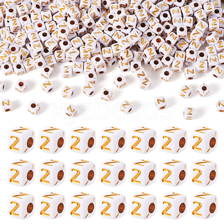 Opaque Acrylic Beads MACR-TAG0001-07Z-1