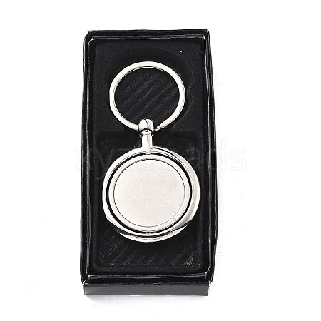 Zinc Alloy Rotating Keychain Clasps FIND-G088-01C-1