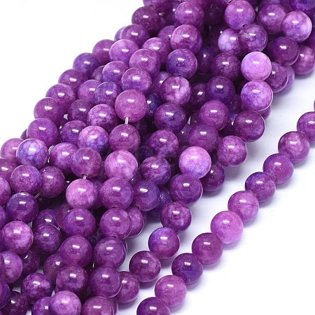 Natural Dyed Jade Beads Strands G-F601-A27-1