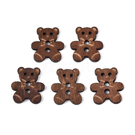 Bear Wood Buttons BUTT-T013-12A-1