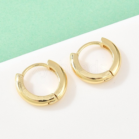 Brass Hoop Earrings EJEW-A156-14B-G-1