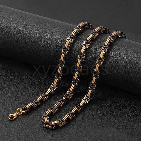 Titanium Steel Byzantine Chains Necklaces FS-WG56795-134-1