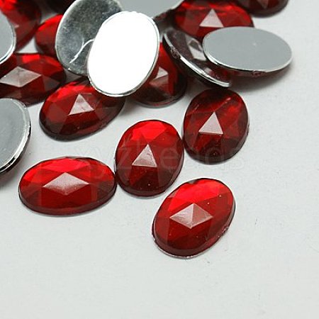 Imitation Taiwan Acrylic Rhinestone Cabochons GACR-A008-18x25mm-34-1