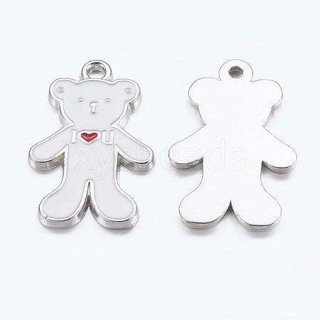 Alloy Enamel Pendants X-EAP047Y-1-1