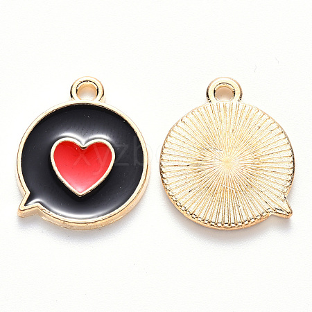 Alloy Enamel Pendants ENAM-S121-120B-1