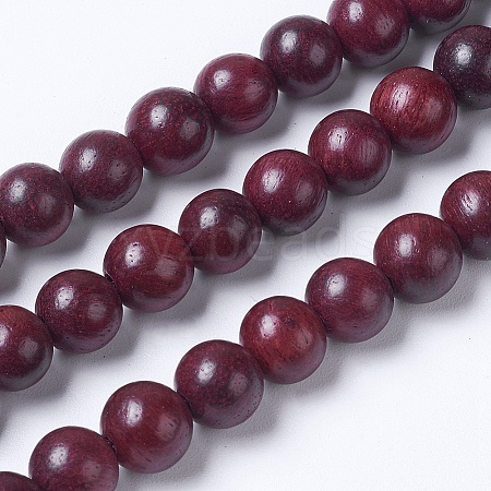 Natural Wood Beads Strands X-WOOD-J001-05-6mm-1