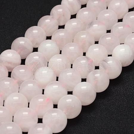 Natural Rose Quartz Beads Strands X-G-P335-21-8mm-1