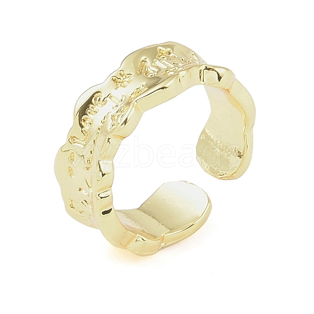 304 Stainless Steel Open Cuff Rings for Women RJEW-H229-02G-07-1