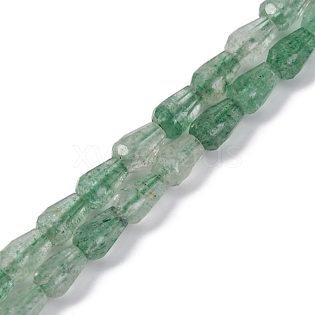 Natural Green Strawberry Quartz  Beads Strands G-C080-B04-01A-1