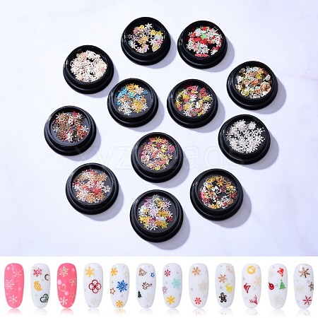 Christmas Theme Paper Nail Decals Art Patch MRMJ-S035-040-M-1