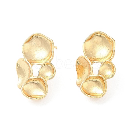 Brass Stud Earring Findigs KK-F855-25G-1