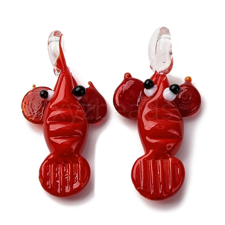 Handmade Lampwork Pendants LAMP-I031-01H-1