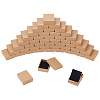  48pcs Kraft Cotton Filled Cardboard Paper Jewelry Set Boxes CBOX-NB0001-28-1