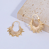 Sunshine U-shaped Brass Hoop Earrings EW0357-4