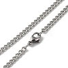 Non-Tarnish 304 Stainless Steel Double Layer Pendant Necklaces NJEW-D047-05P-4