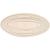 Unfinished Basswood Oval Set DIY-WH0292-48-8