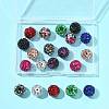 20Pcs 10 Colors Acrylic Rhinestone Beads OACR-FS0002-32-6