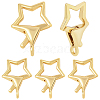 6Pcs Brass Lobster Claw Clasps KK-SC0007-16-1