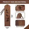 Cowhide Leather Labels AJEW-WH0386-0022-2