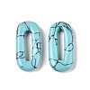 Synthetic Turquoise Oval Pendants G-N342-105H-1