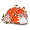 Animal Flower Alloy Enamel Pendants ENAM-Q508-01D-1