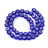 Handmade Evil Eye Lampwork Beads Strands LAMP-S191-02B-03-1