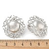 304 Stainless Steel Flat Round Stud Earrings for Women EJEW-M089-05P-5