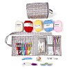 DIY Knitting Kits with Storage Bags for Beginners Include Crochet Hooks WG60902-04-1