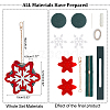 DIY Christmas Mini Snowflake Purse Making Finding Kit DIY-WH0410-90A-2