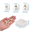 Beadthoven 120Pcs 3 Style Acrylic Pearl Pendants IFIN-BT0001-05-10