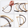 4 Sets 2 Colors Alloy Bag Handle FIND-WR0002-58-6