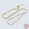 925 Sterling Silver Chain Necklaces STER-F039-15G-3