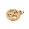 304 Stainless Steel Charms
with Jump Ring STAS-R001-02G-K-2