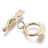 Brass Toggle Clasps KK-S354-216-NF-5