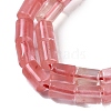 Cherry Quartz Glass Beads Strands G-C128-A24-01-3