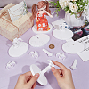 Plastic Adjustable Doll Stands ODIS-WH0038-98D-3