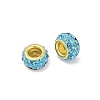 Alloy Rhinestone Clay Pave Beads ALRI-D300-04G-09-2