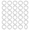 BENECREAT 30Pcs 304 Stainless Steel Linking Rings STAS-BC0003-62B-1