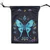 Butterfly Printed Velvet Storage Bags PW-WG21CB6-04-1