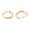 Brass Huggie Hoop Earrings X-KK-D063-04G-2