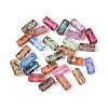 Picasso Transparent Glass Bugle Beads SEED-N010-02M-1