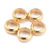 Rack Plating Brass Spacer Beads KK-O139-16D-G-1