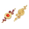 304 Stainless Steel Enamel Pendants STAS-T076-07G-03-2